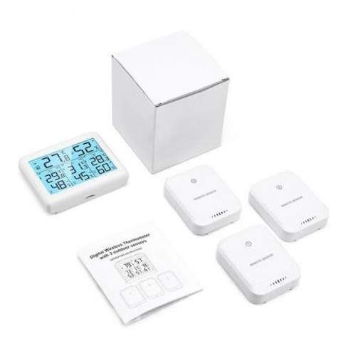 Medidor Temperatura Humedad Inalambrico Int Ext 3
