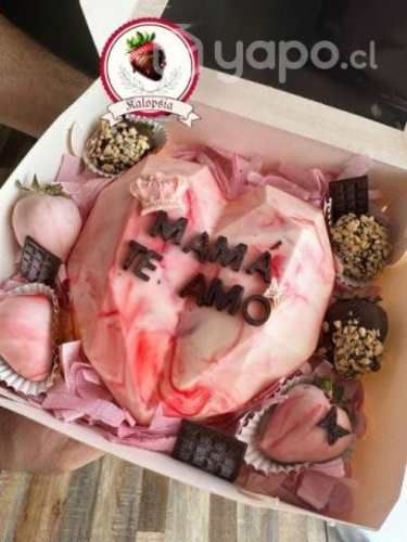 Box frutillas bañadas en chocolate