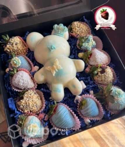 Box frutillas bañadas en chocolate