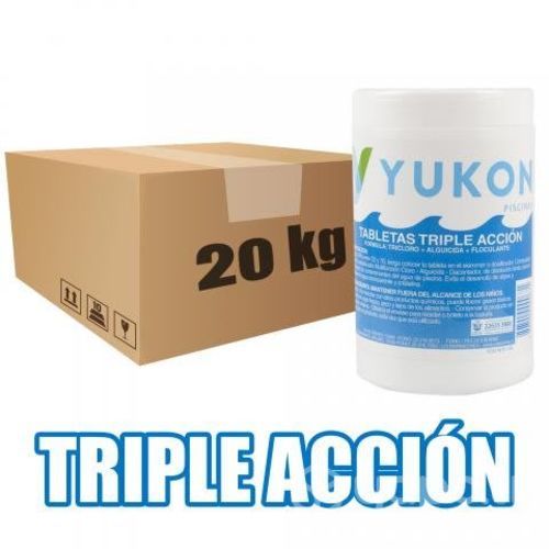 Cloro en tableta triple acción caja 20 kg