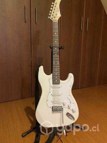 Guitarra eléctrica + amplificador + mástil