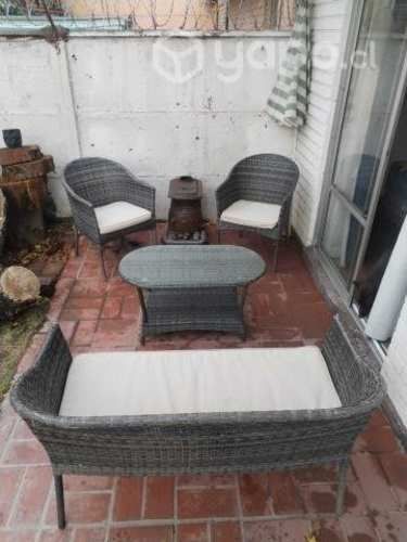 Maravilloso juego de terraza tipo rattan