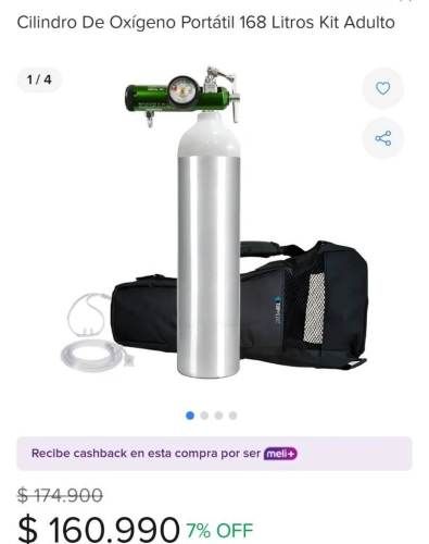 Sistema de oxigeno medicinal portátil NUEVO!