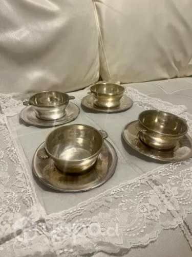 Antiguo Juego Sopa Plaqué Perfecto Estado