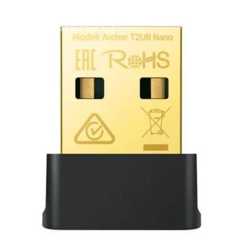 Adaptador wifi tp-link t2u nano usb, doble banda,