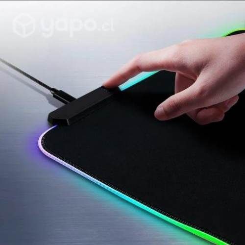 Mouse Pad Gamer con luces led en su borde 35x25 cm