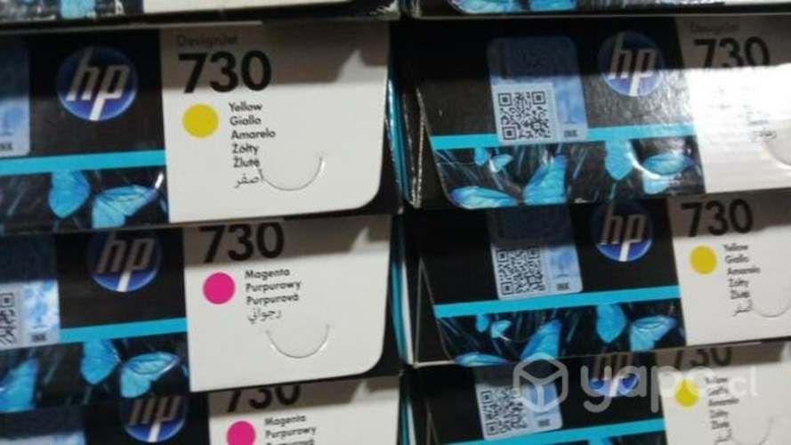 Tintas HP 730 colores originales de 300ml