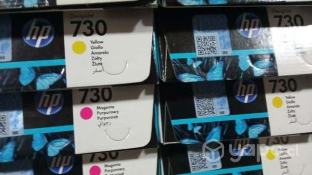 Tintas HP 730 colores originales de 300ml