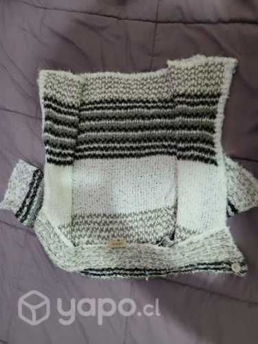 Chaleco manga corta de lana