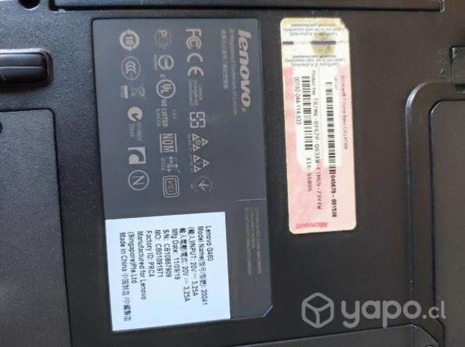 Lenovo g460 para desarme pantalla quebrada