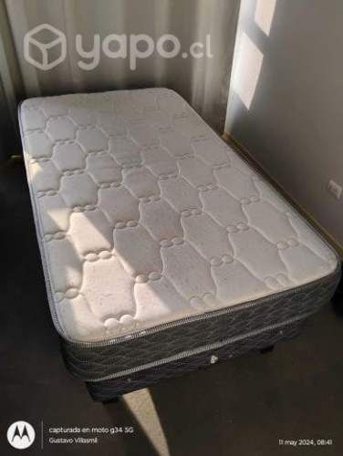 Box de 1 plza y colchón de 1 1/2 plaza