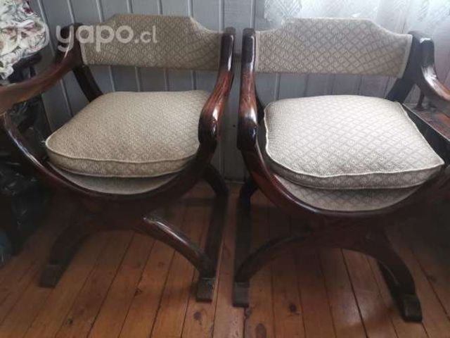 2 sitiales madera de pino oregon