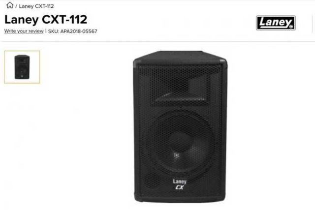 Dos parlantes Pasivos LANEY CXT-112