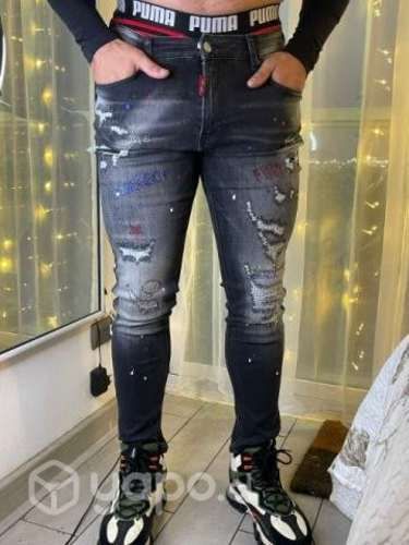 Jeans slim pitillo talla 40 hombre