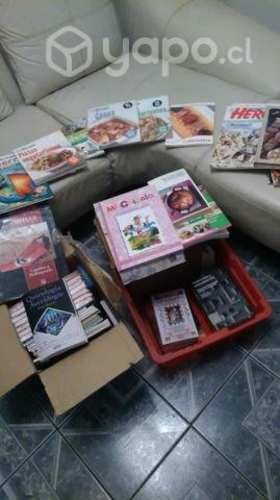 Libros de cocina y cuentos de niños