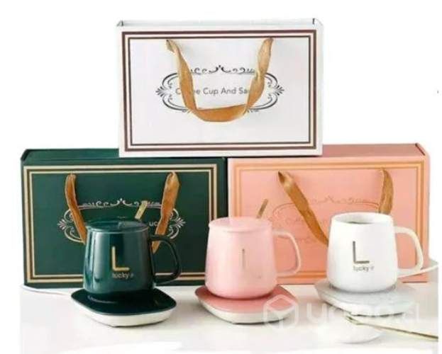 Taza con calentador eléctrico