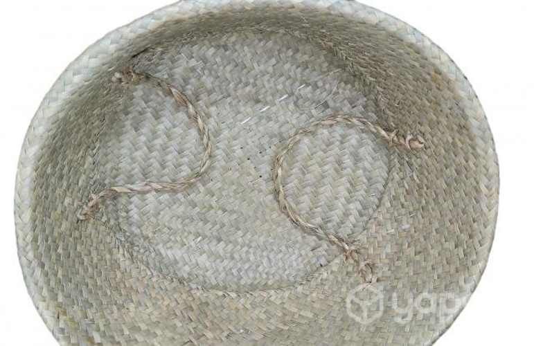 2 Cesta Plegable De Mimbre