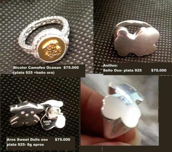 Oferta Joyas Tous Originales Plata y baño de oro 18k