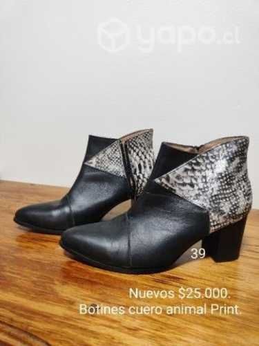 Botin animal Print Cuero.