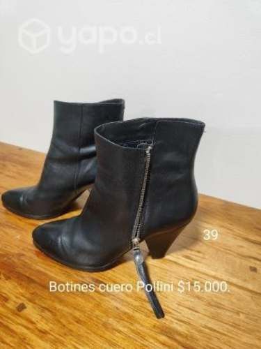 Botin cuero diseño.