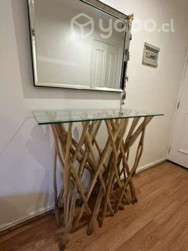 Arrimo Madera y vidrio