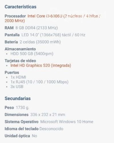 Notebook Lenovo Yoga poco uso color blanco touch