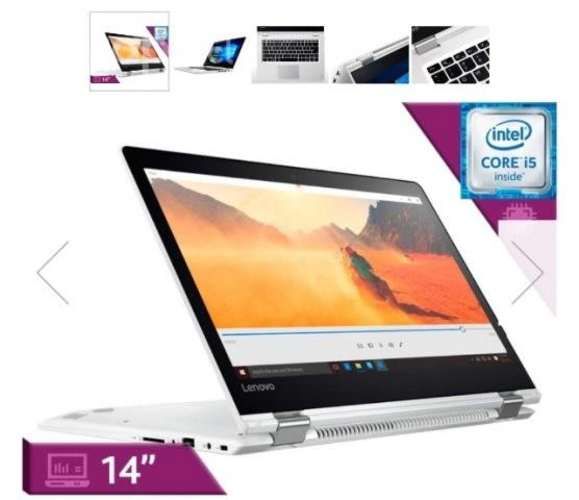 Notebook Lenovo Yoga poco uso color blanco touch