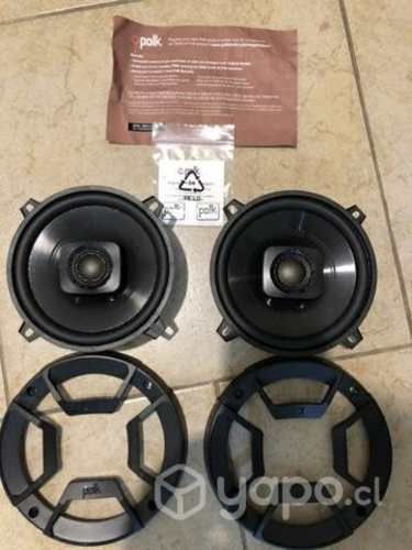Parlantes de auto polk permuto por calefont, cocina o refrigerador.