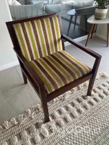 Sitial de Madera y Tela