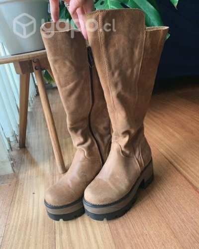 Botas de cuero camel talla 35