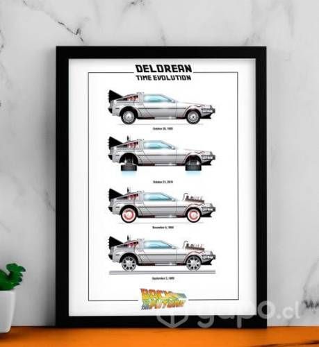 2 Cuadros Póster Decorativo VOLVER AL FUTURO