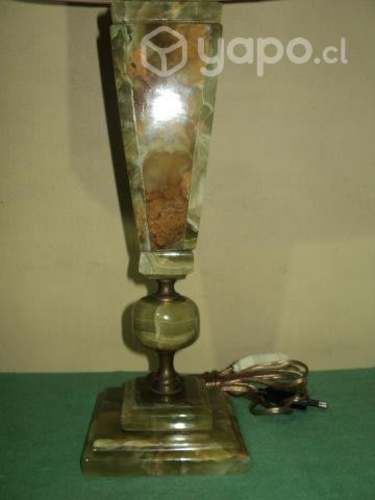 Antigua Lámpara Sobremesa De Ónix