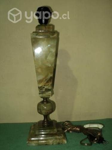 Antigua Lámpara Sobremesa De Ónix