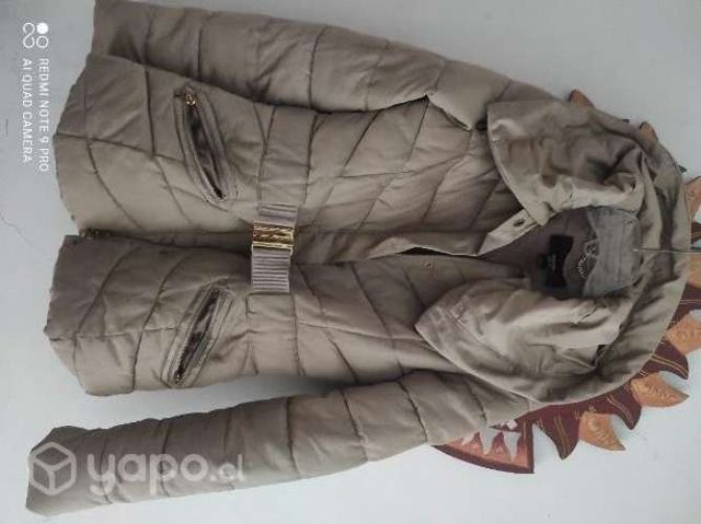 Parca beige / nude Mango dos usos m