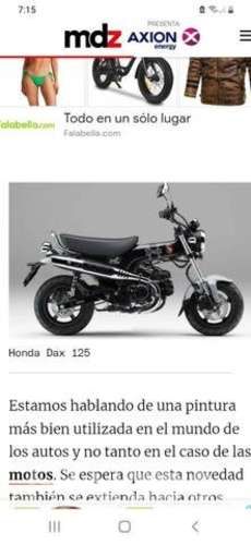 Moto modelo maxxis dax 125