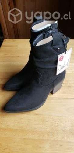 Botas vaquera negras mujer