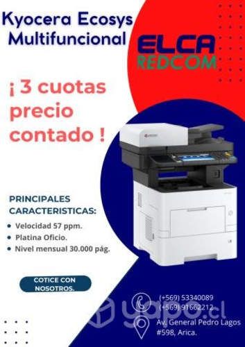 Impresora kyocera laser monocromatica multifuncion