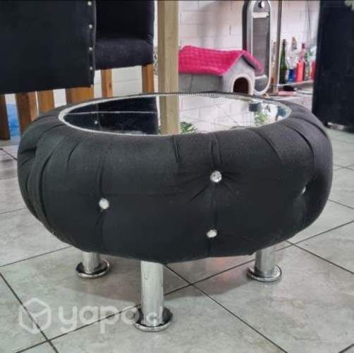 Mesa de centro capitoneada