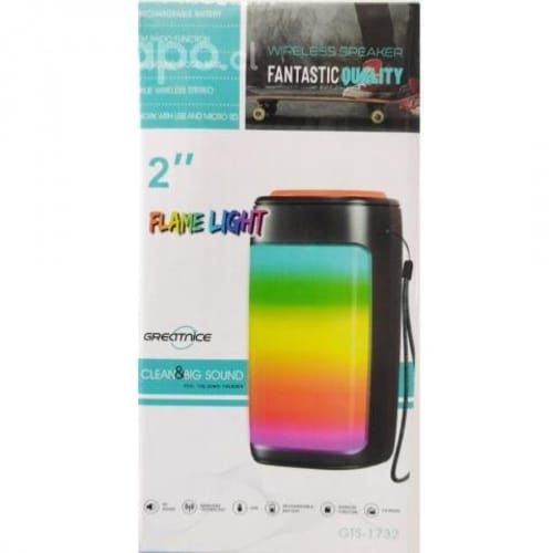 Parlante Bluetooth con luces de colores Flama