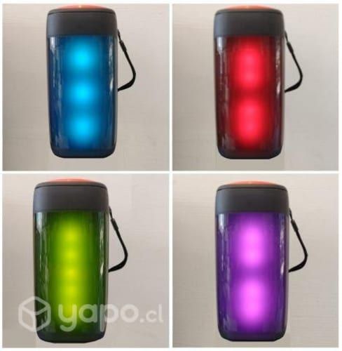 Parlante Bluetooth con luces de colores Flama