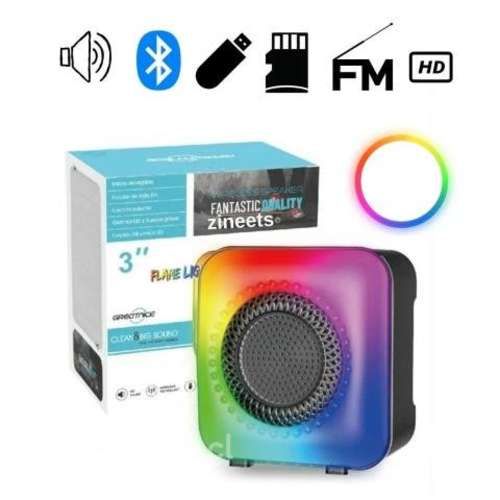 Parlante Bluetooth con luces de colores Flama