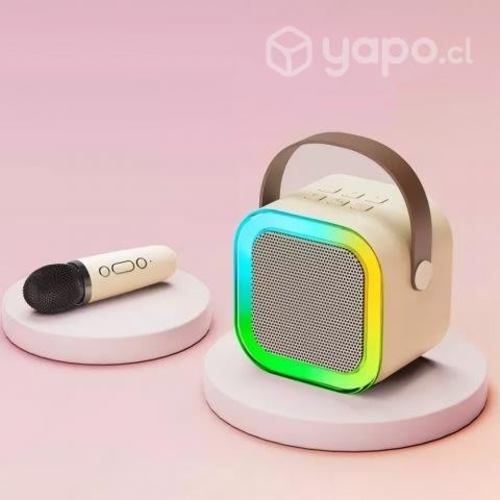 Parlante karaoke con microfono con cambios de voz