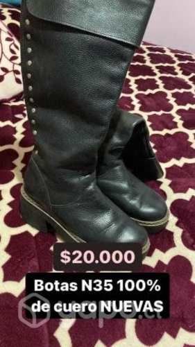 Botas de cuero t36 nuevas