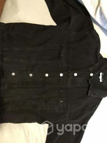 Chaqueta mezclilla negra