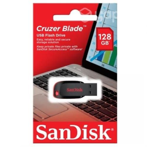 Pendrive Sandisk 128 GB - Cruzer blade - Flash Dri
