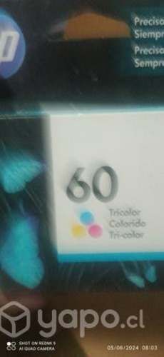 Tinta hp 60 color original