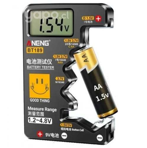 Probador Tester Pilas Bateria A, AA, AAA, C, D, 9V
