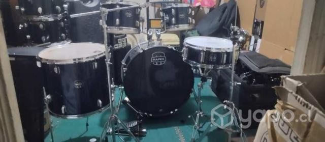 Batería mapex prodigy con atriles y pedal toda ap