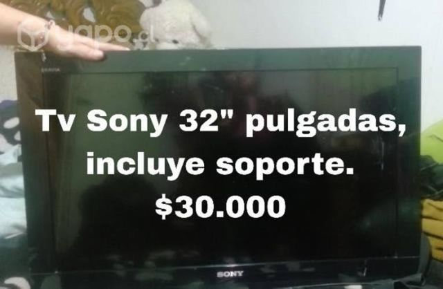 Televisión 32 pulgadas +soporte