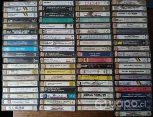 75 audio cassetes originales de musica clasica